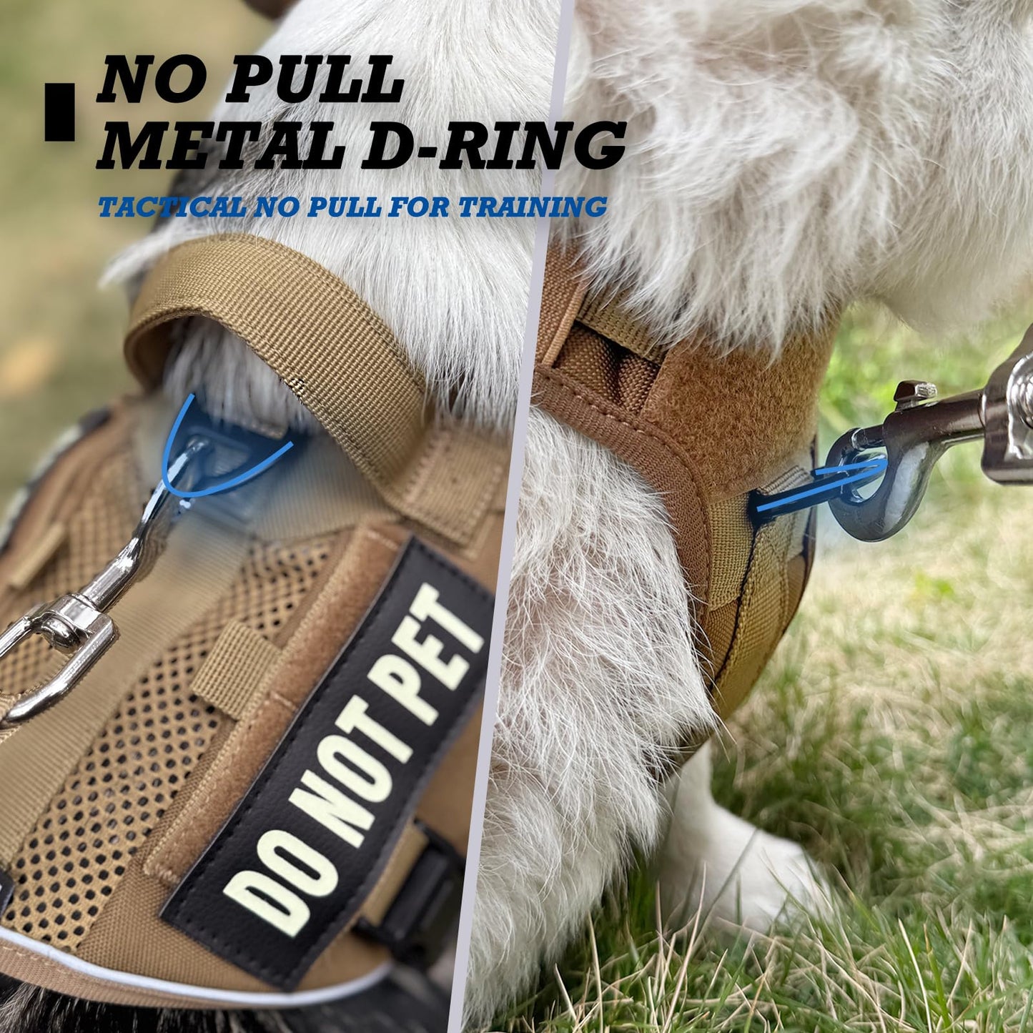Do-Not-Pet Air-Mesh Flexible Dog and Cat No-Pull Harness