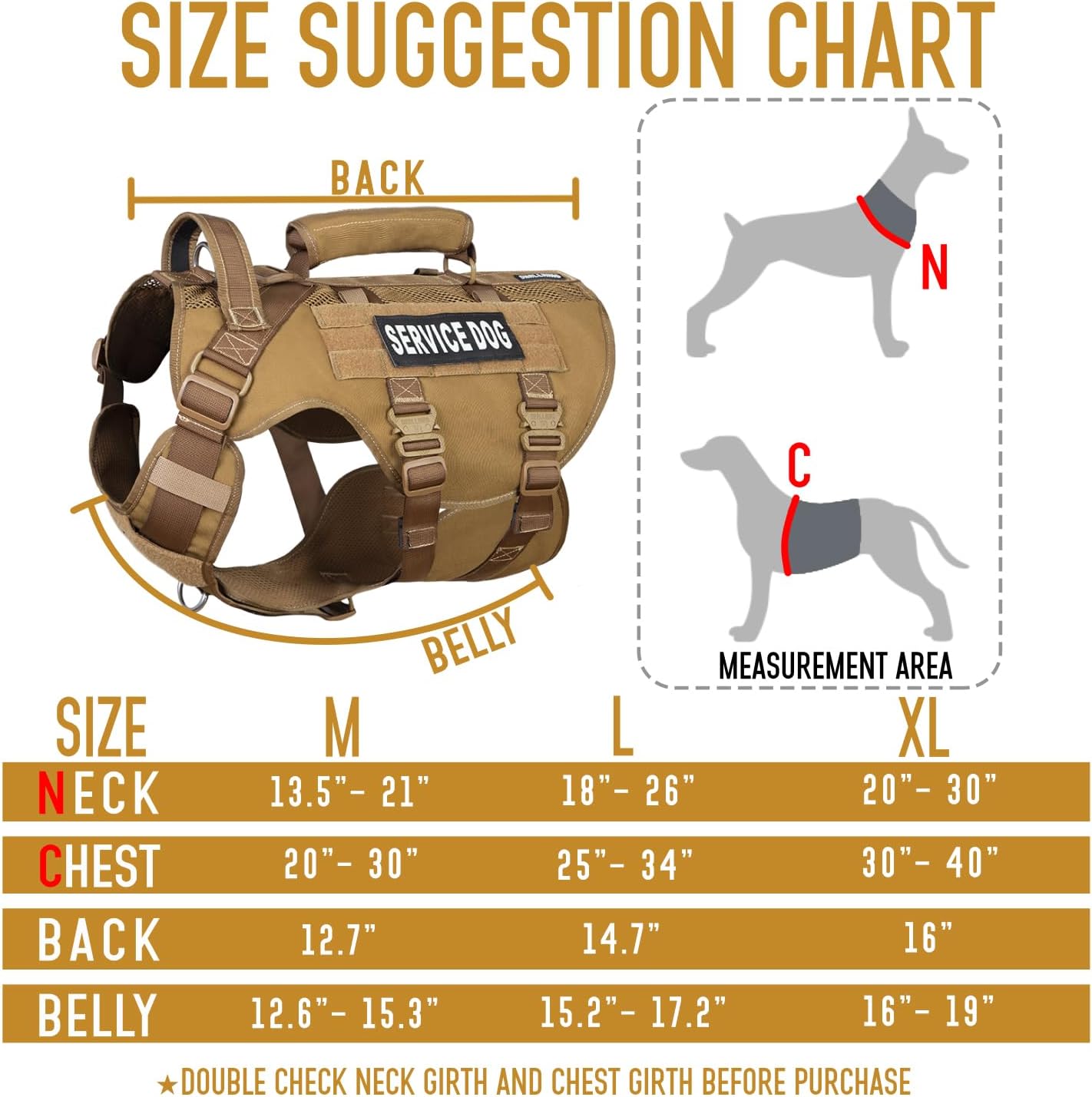 Heavy-Duty Metal Buckles Pecheras Para Perros Grandes Dog Liftting Service Harness