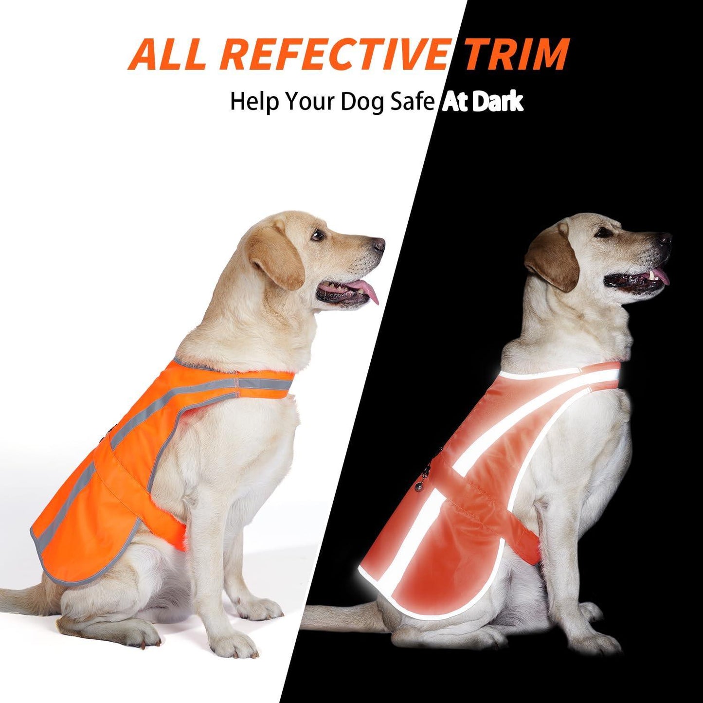 Ring Bell Blaze Orange High Visibility Dog Vest