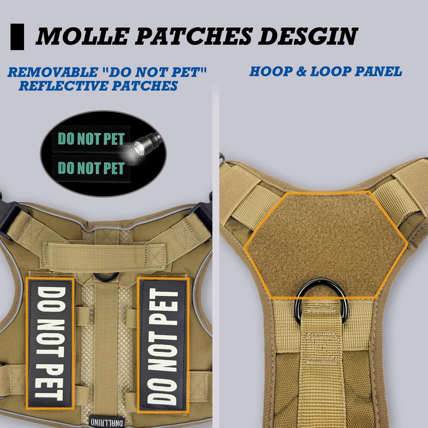 Do-Not-Pet Air-Mesh Flexible Dog and Cat  No-Pull Harness