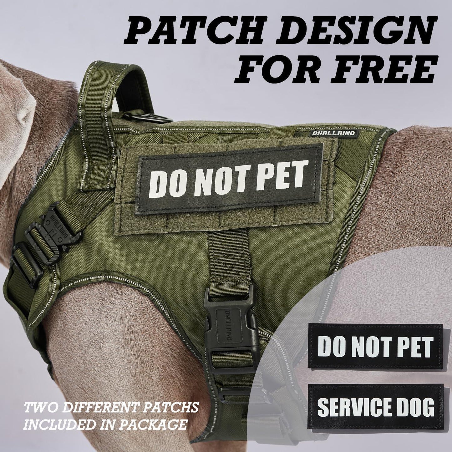 Double Lightweight Metal Buckle Heavy Duty Dog Harness