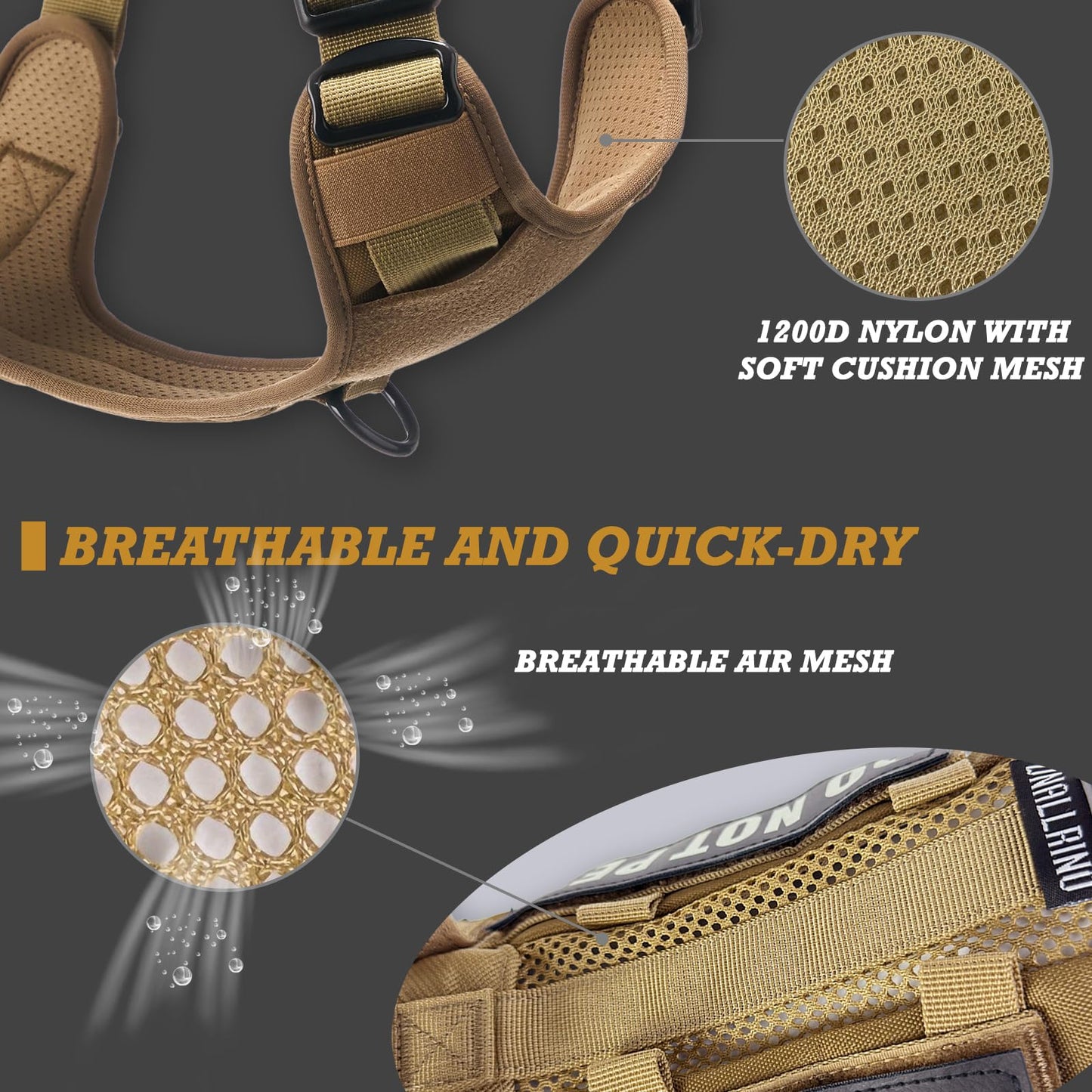 Do-Not-Pet Air-Mesh Flexible Dog and Cat  No-Pull Harness