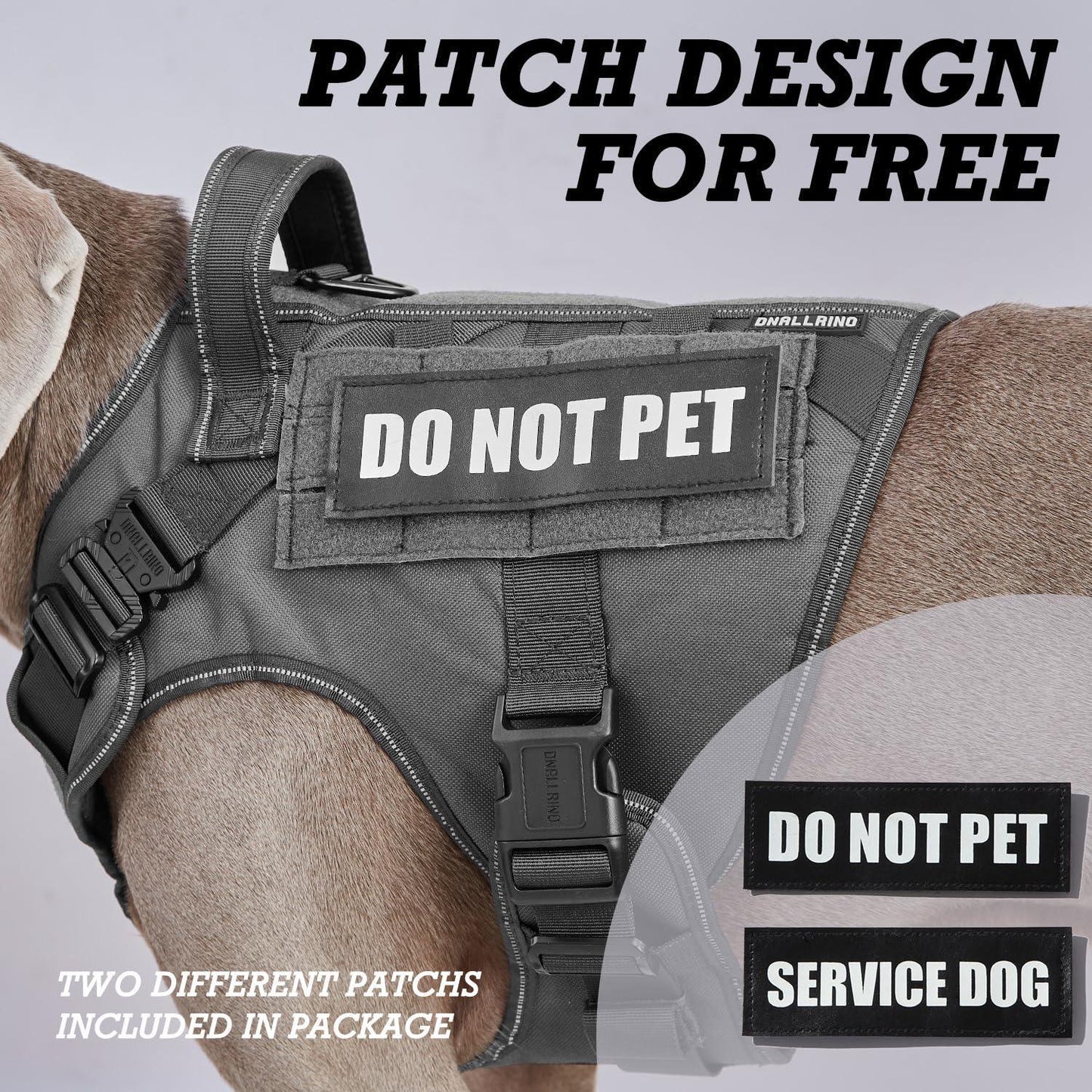 Double Lightweight Metal Buckle Heavy Duty Dog Harness