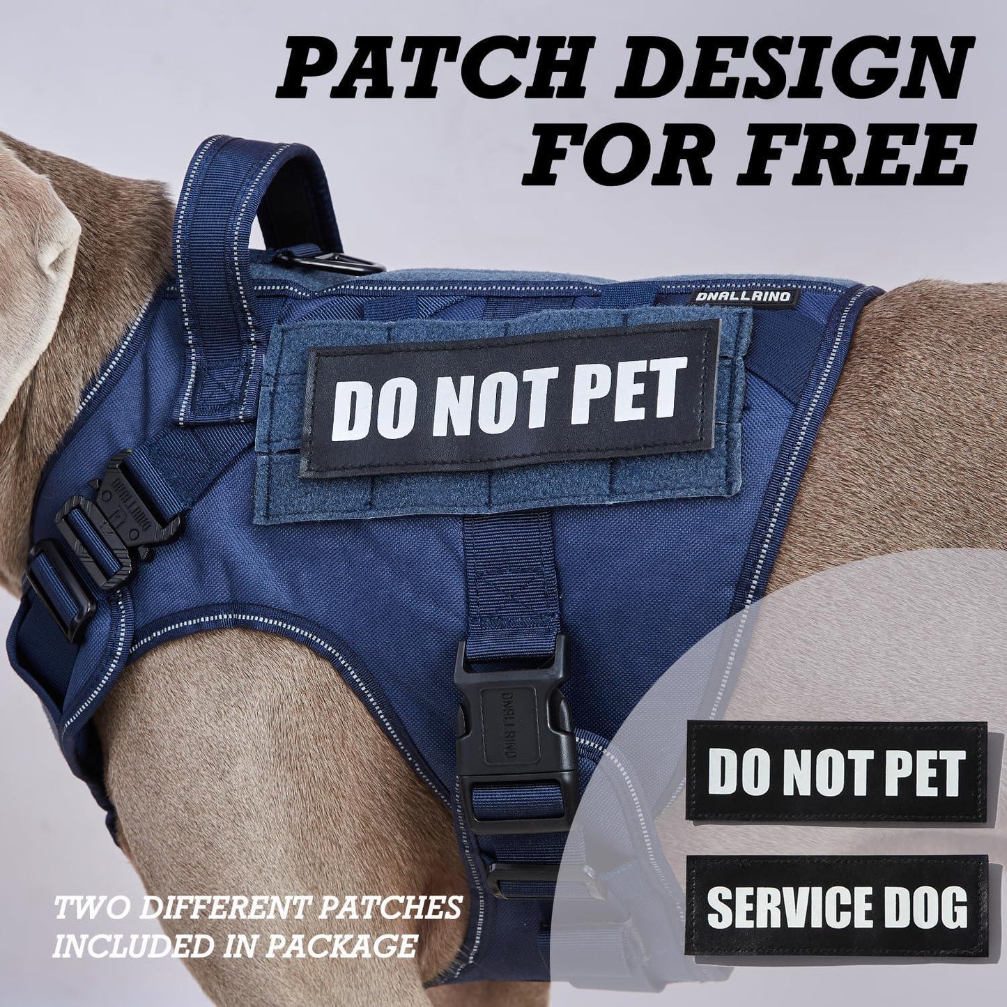 Double Lightweight Metal Buckle Heavy Duty Dog Harness