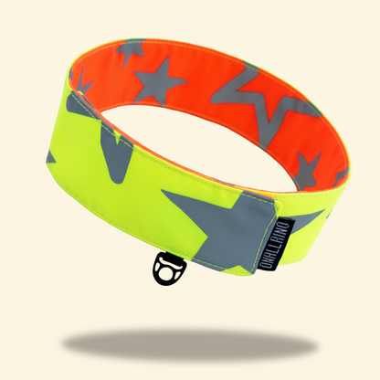 Reflective High Visibility Hunting&Night Dog Collar-Double Sided Star Reflective Pattern