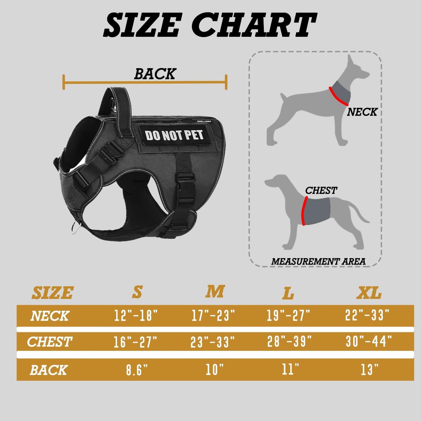 Double Lightweight Metal Buckle Heavy Duty Dog Harness