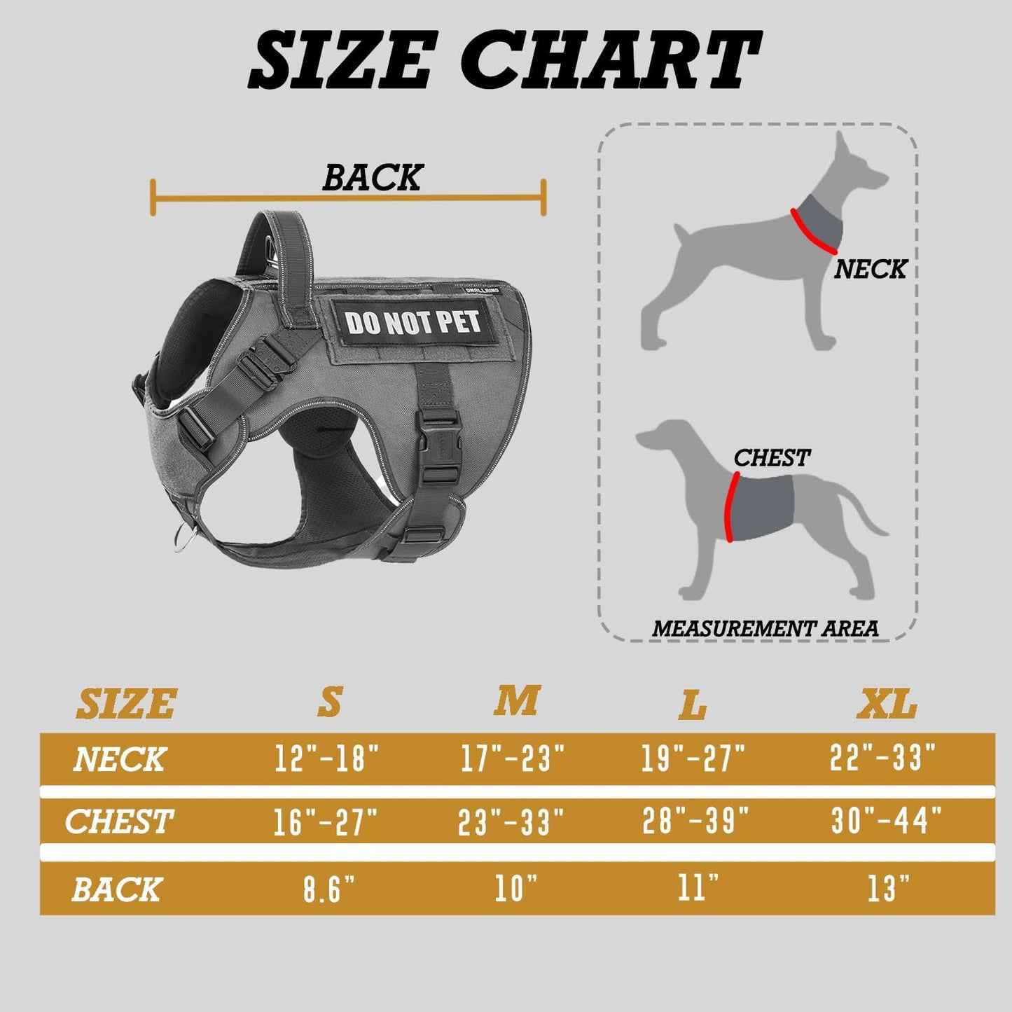 Double Lightweight Metal Buckle Heavy Duty Dog Harness