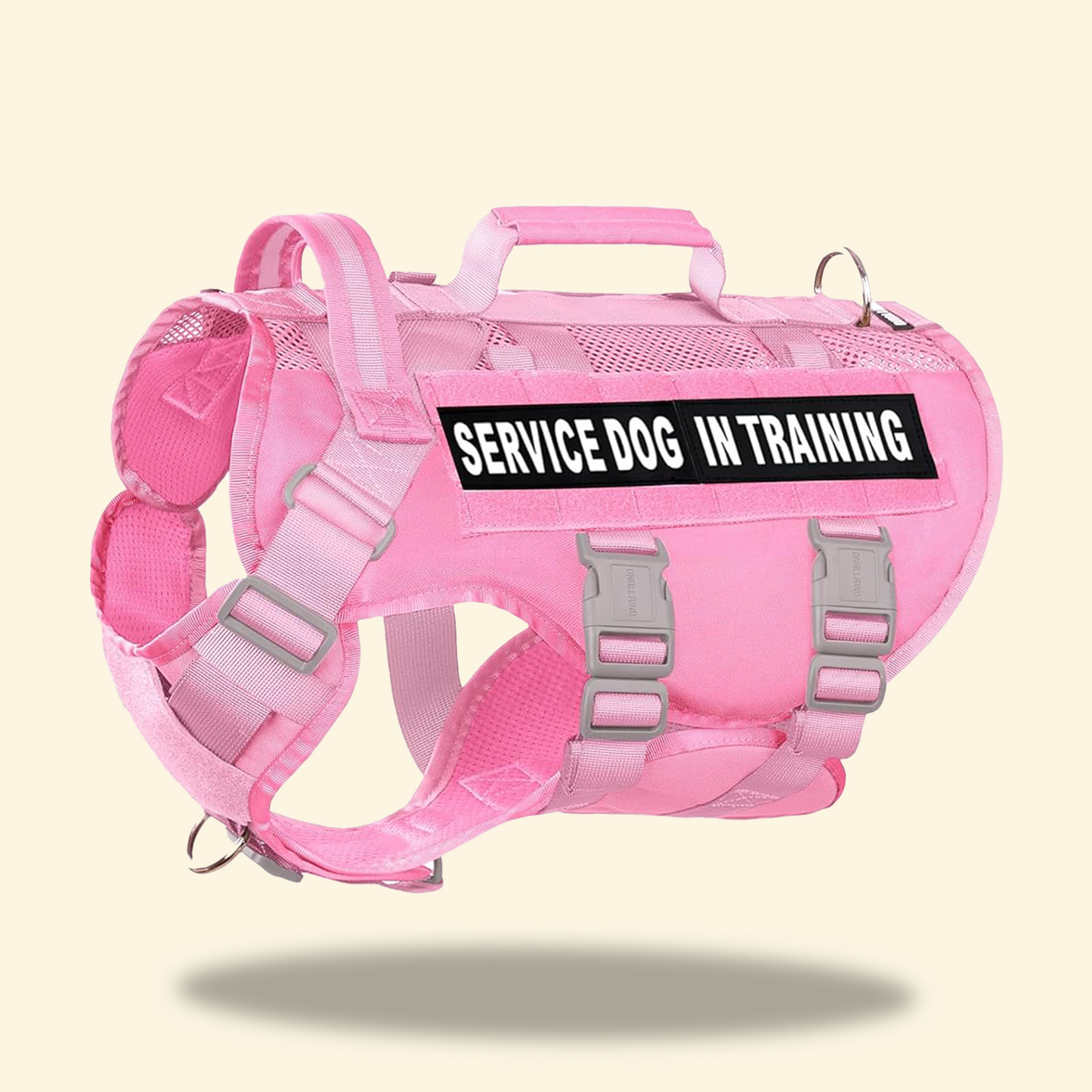 Tactical Air-Mesh Quartette Hard-Core Plastic Buckles Dog Vest Harness