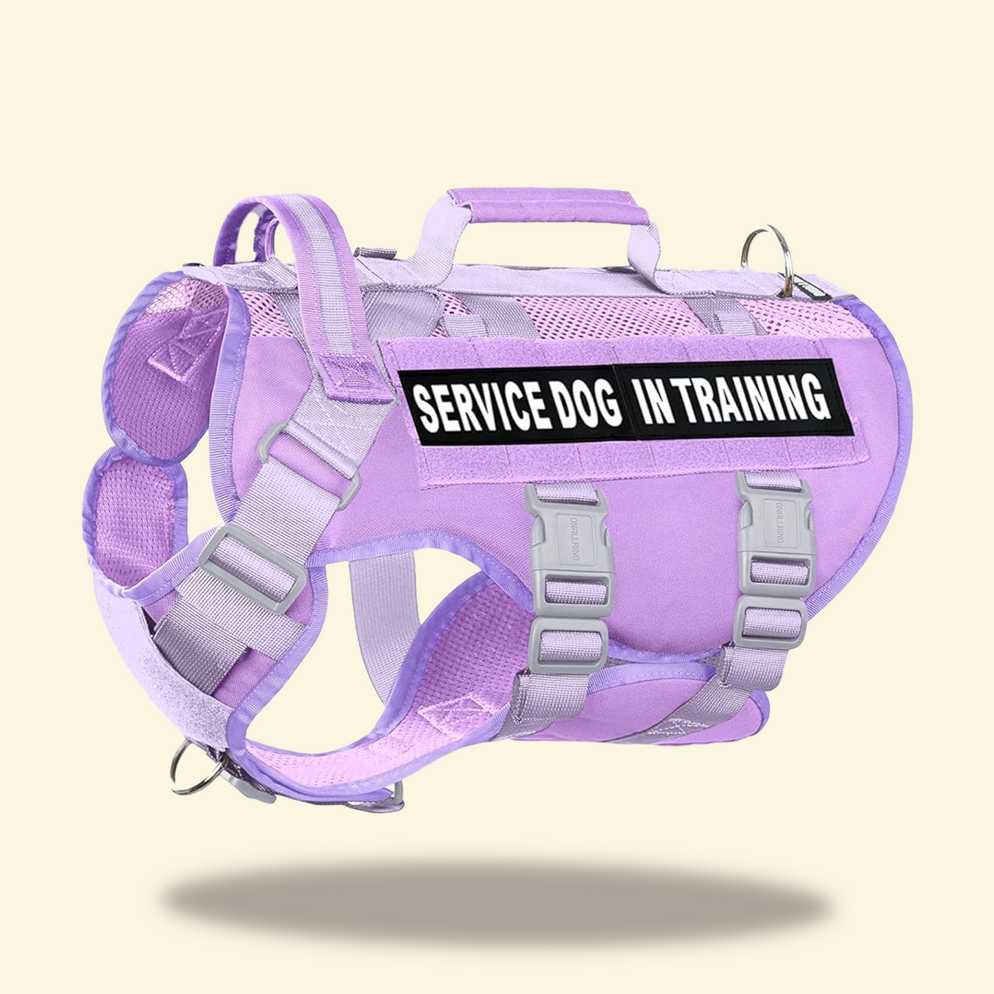 Tactical Air-Mesh Quartette Hard-Core Plastic Buckles Dog Vest Harness