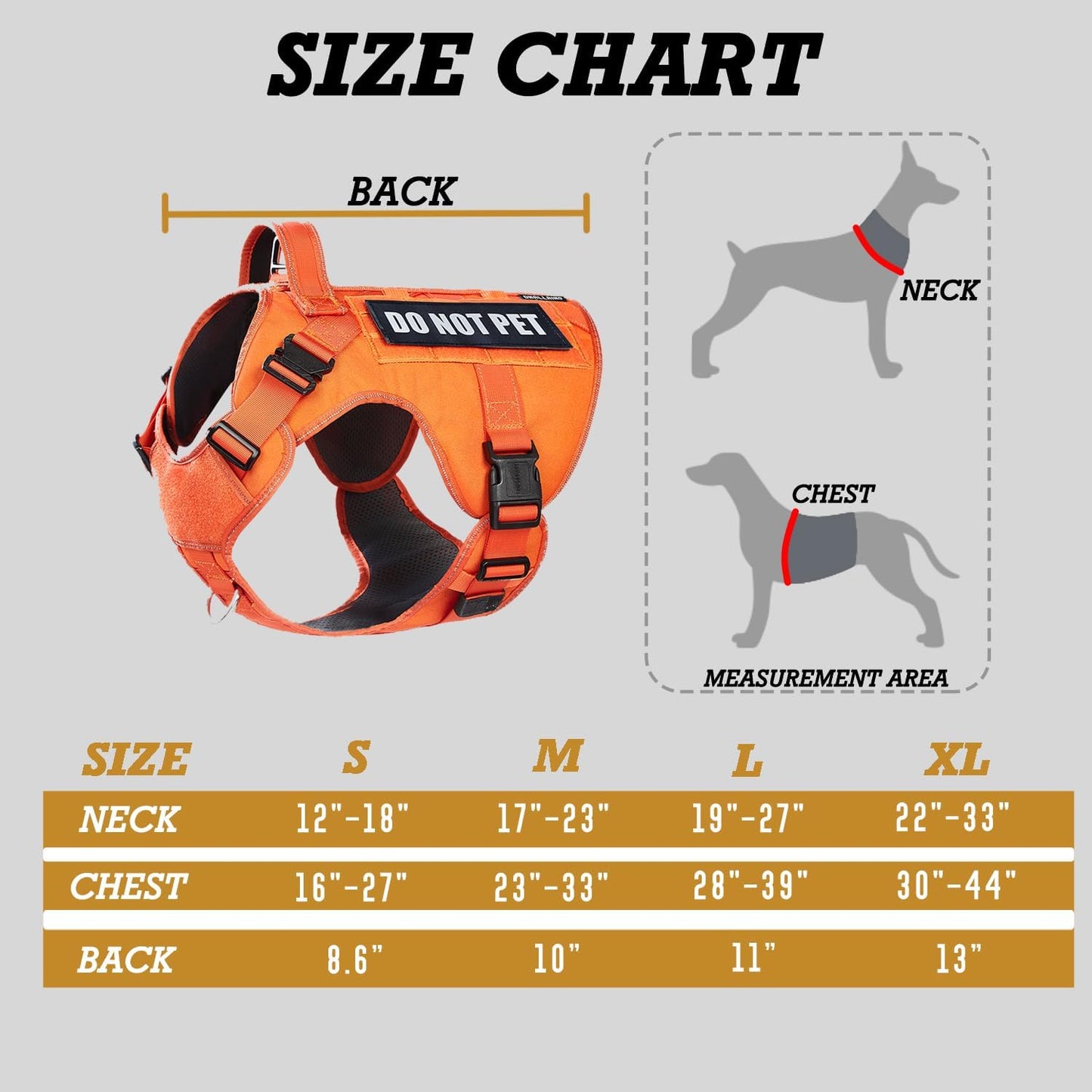 Double Lightweight Metal Buckle Heavy Duty Dog Harness